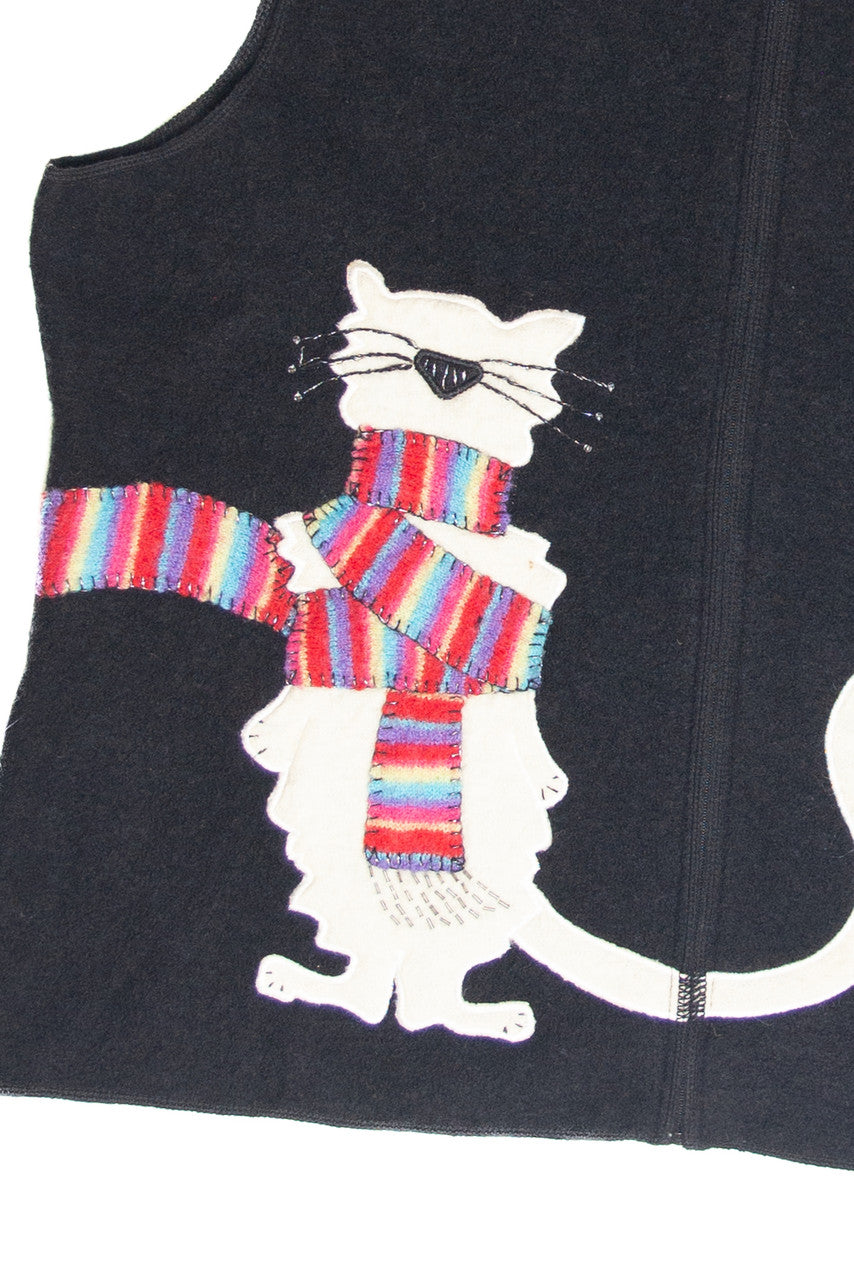 Vintage Black Ugly Christmas Vest 61811