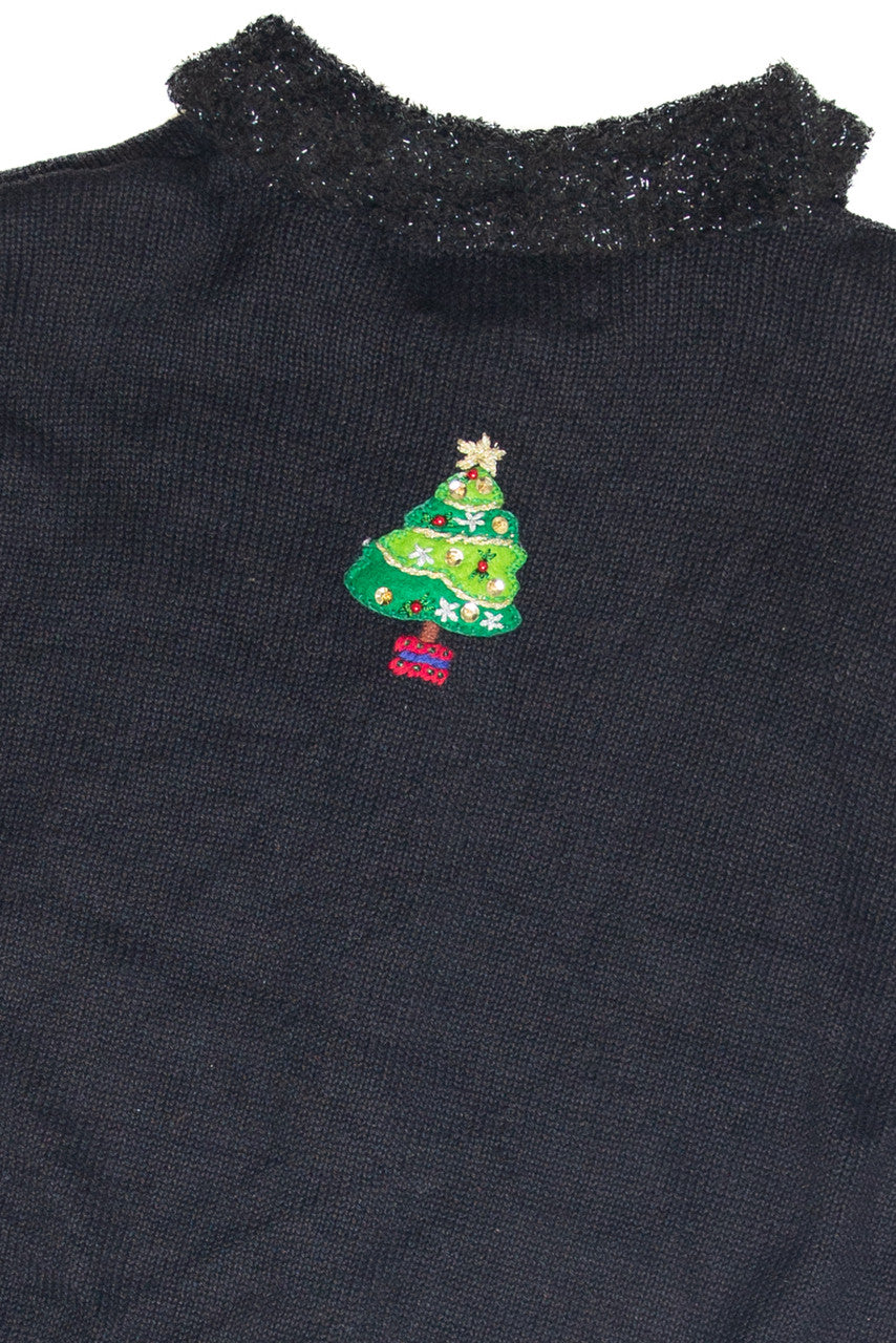 Vintage Black Ugly Christmas Cardigan 61813