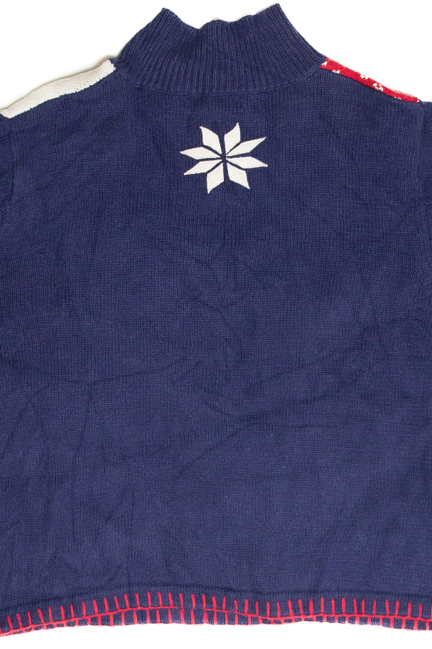 Vintage Ugly Christmas Quarter Zip Pullover 61818