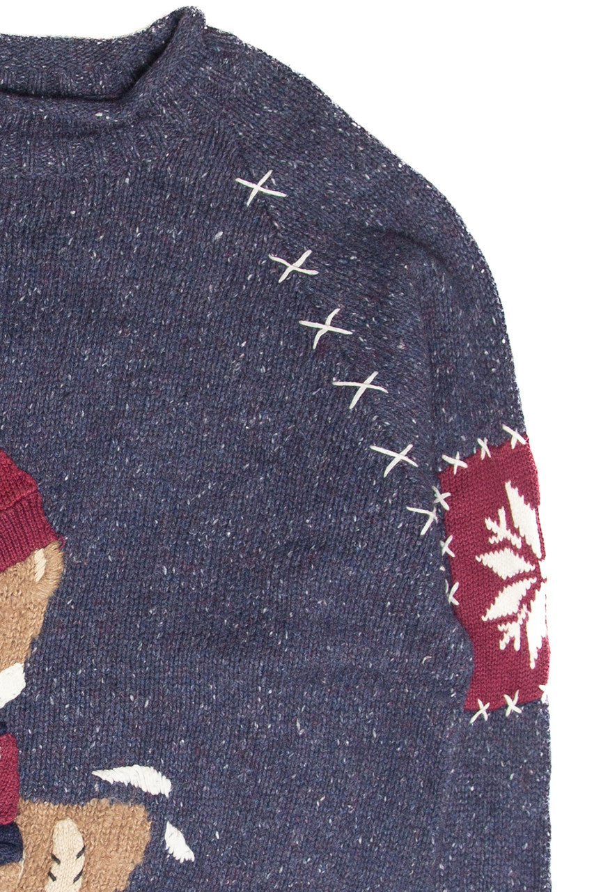 Vintage Blue Ugly Christmas Pullover 61821