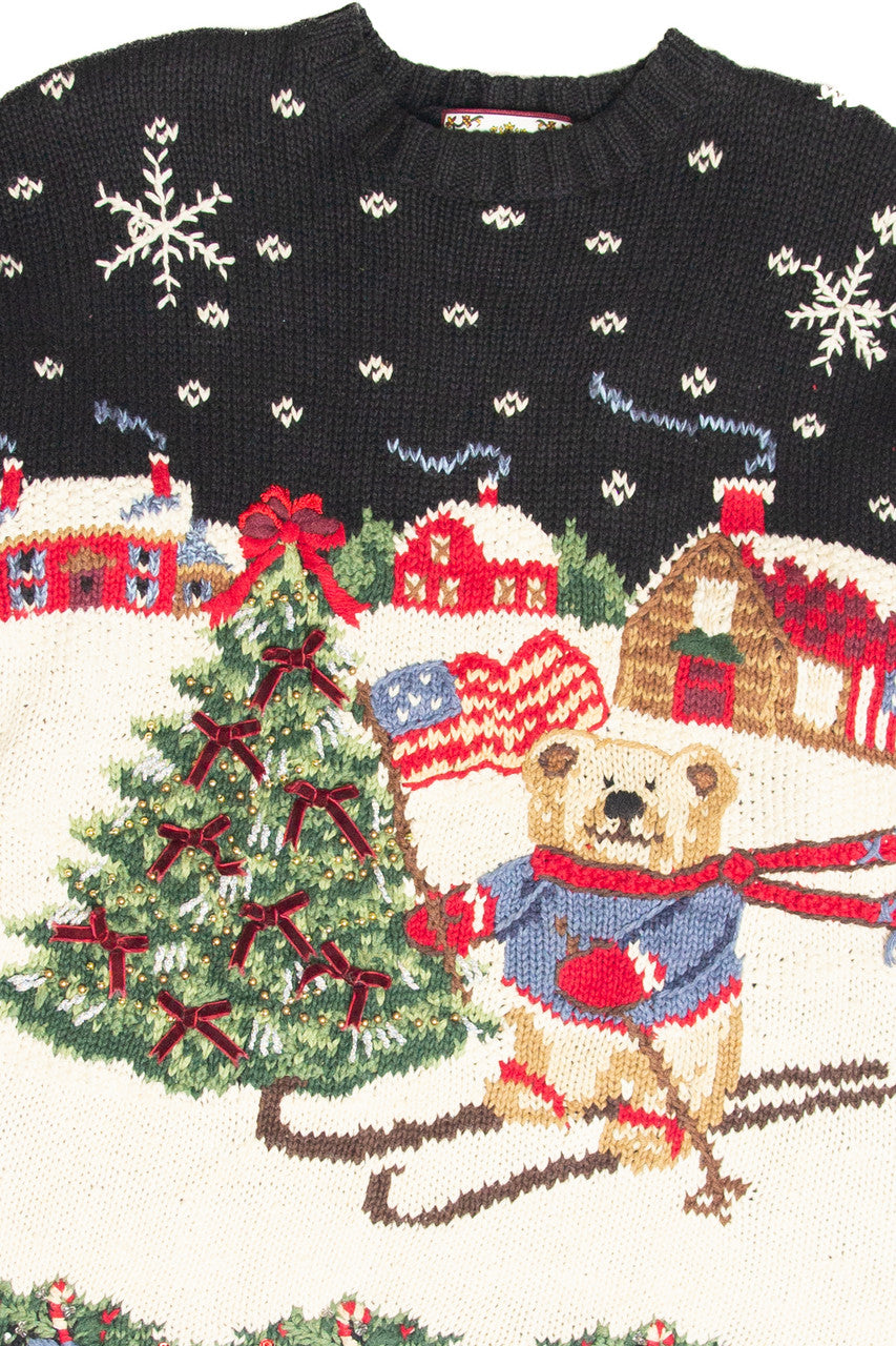 Vintage Black Ugly Christmas Pullover 61826