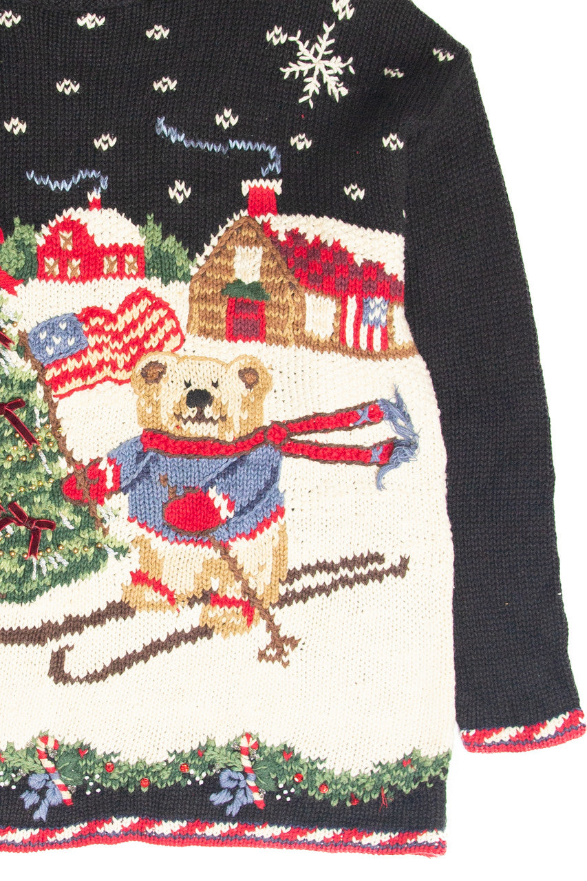 Vintage Black Ugly Christmas Pullover 61826