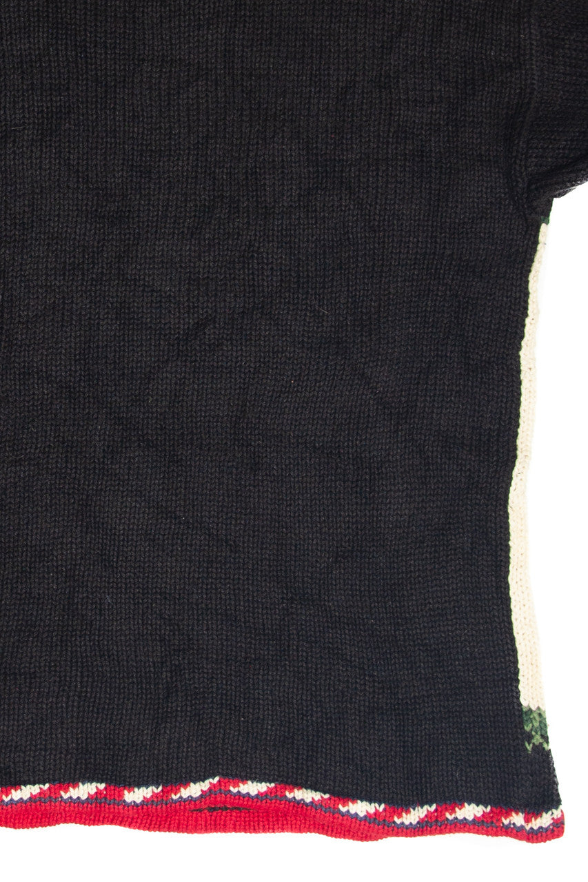 Vintage Black Ugly Christmas Pullover 61826