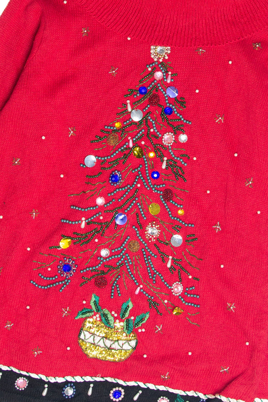 Vintage Red Ugly Christmas Pullover 61828