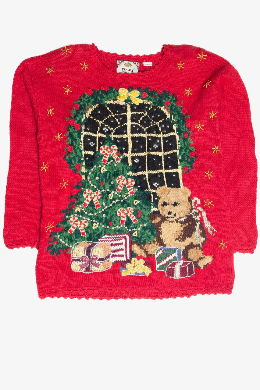 Vintage Red Ugly Christmas Pullover 61835