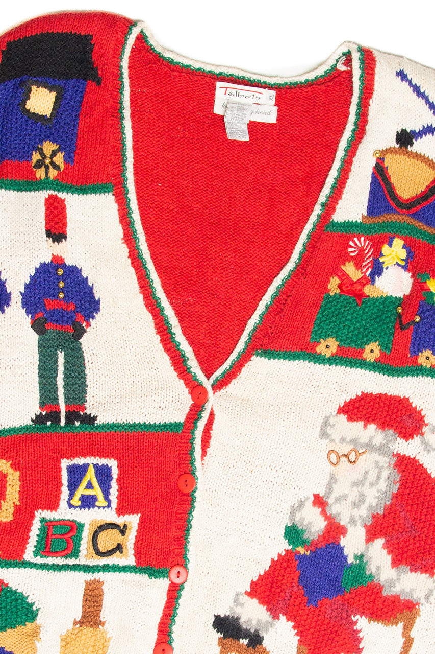 Vintage Red Ugly Christmas Cardigan 61837