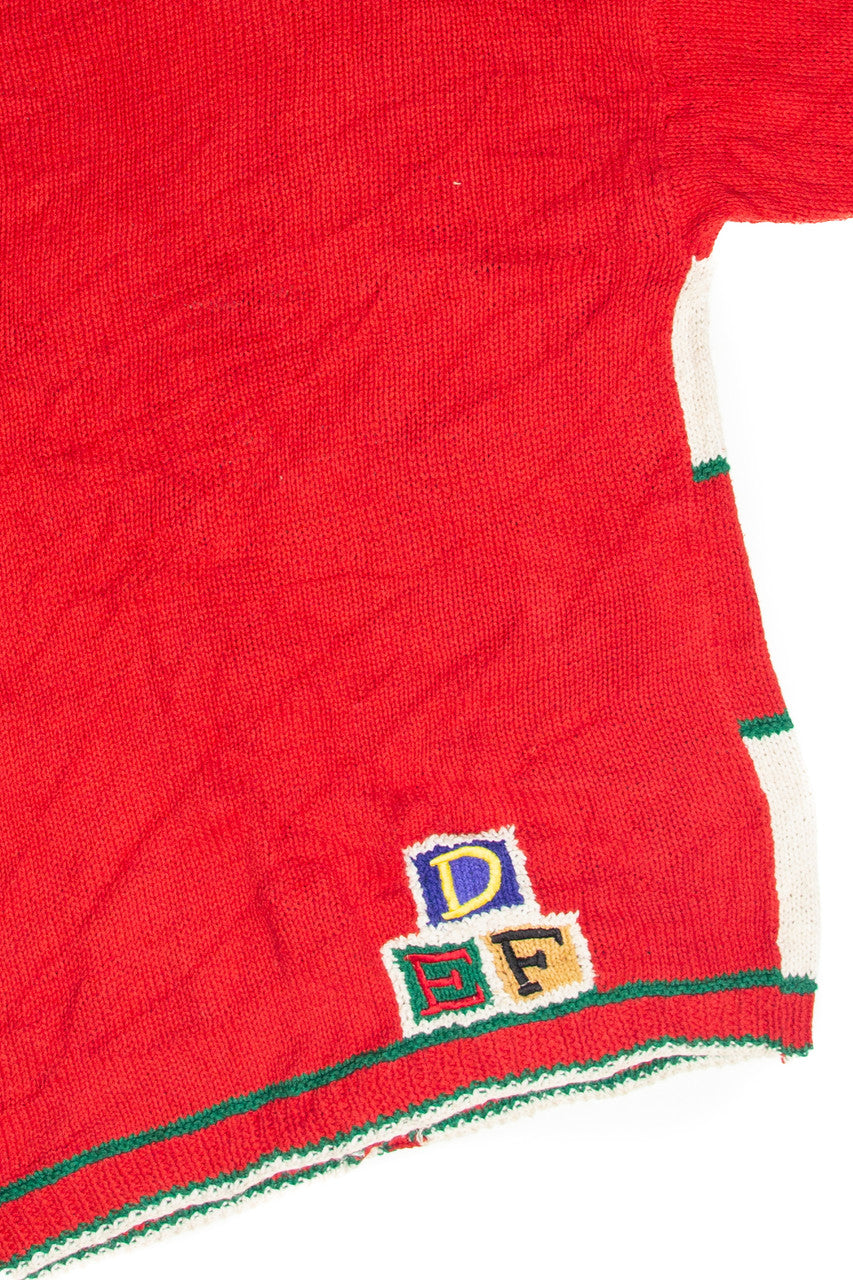 Vintage Red Ugly Christmas Cardigan 61837