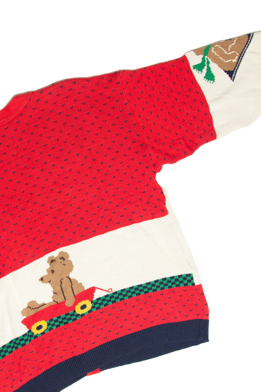 Vintage Red Ugly Christmas Cardigan 61844