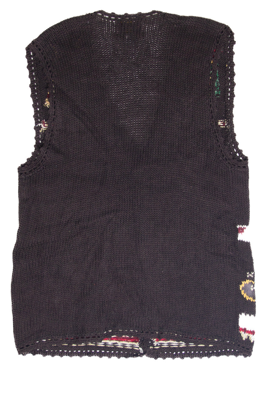 Vintage Black Ugly Christmas Vest 61846