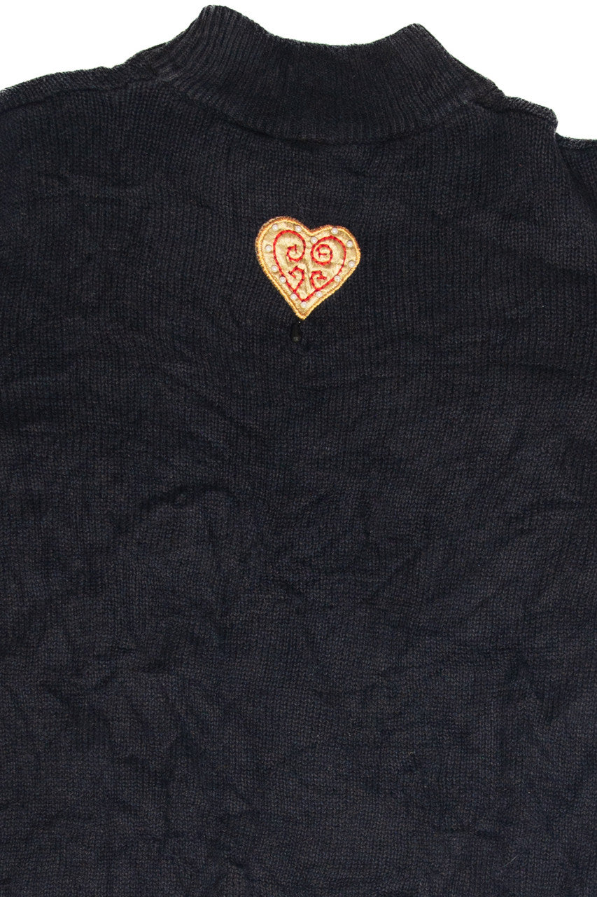 Vintage Black Ugly Christmas Pullover 61848