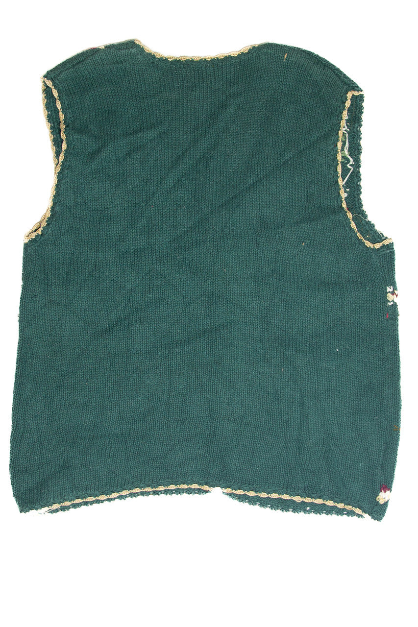 Vintage Green Ugly Christmas Vest 61854