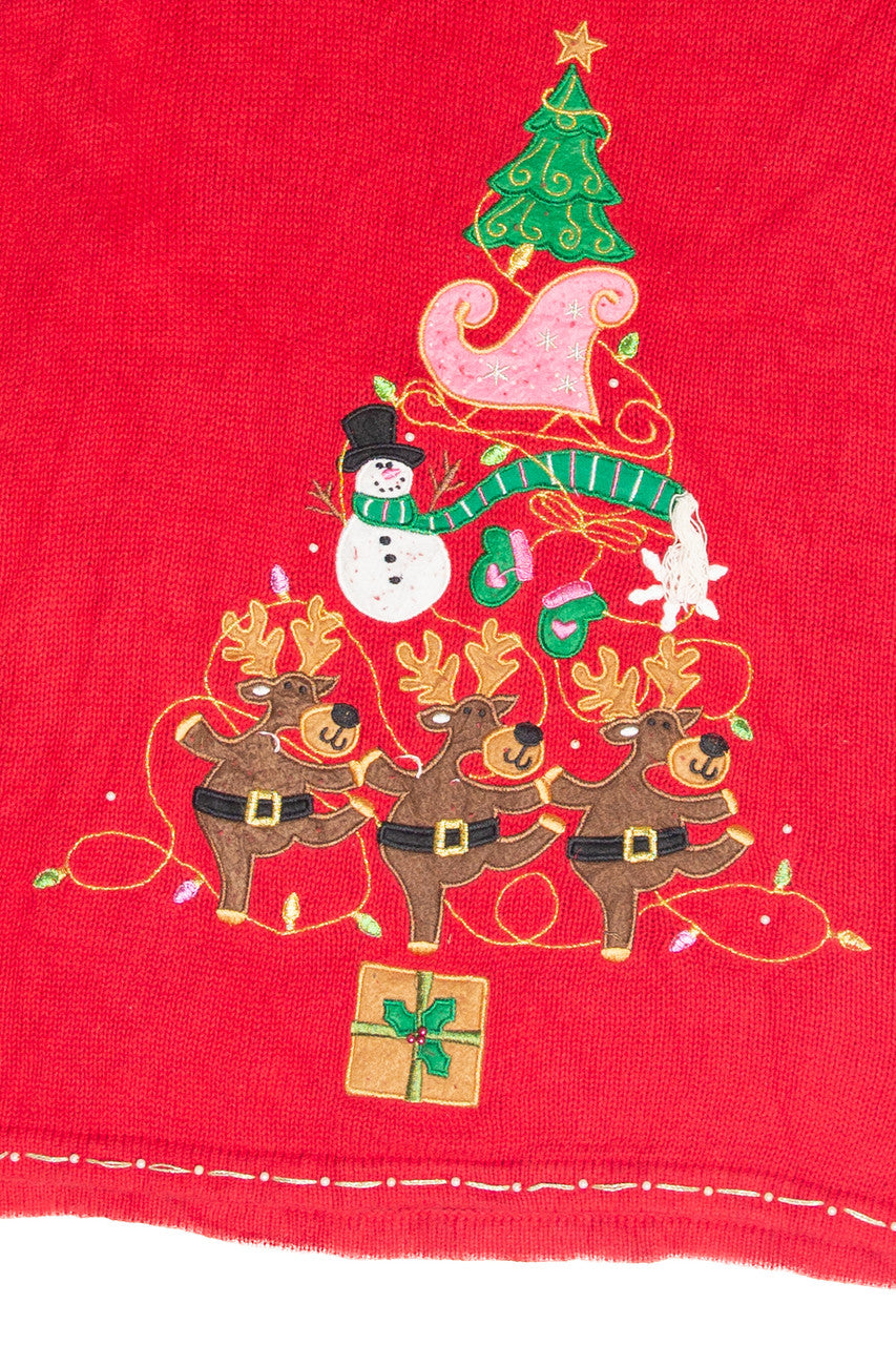 Vintage Red Ugly Christmas Pullover 61866