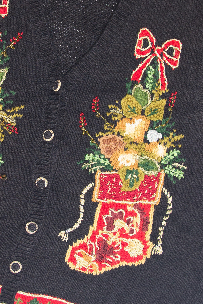 Vintage Black Ugly Christmas Vest 61867