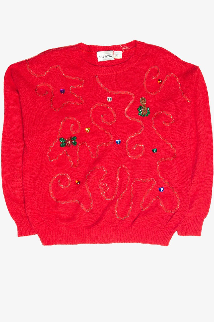 Vintage Red Ugly Christmas Pullover 61870