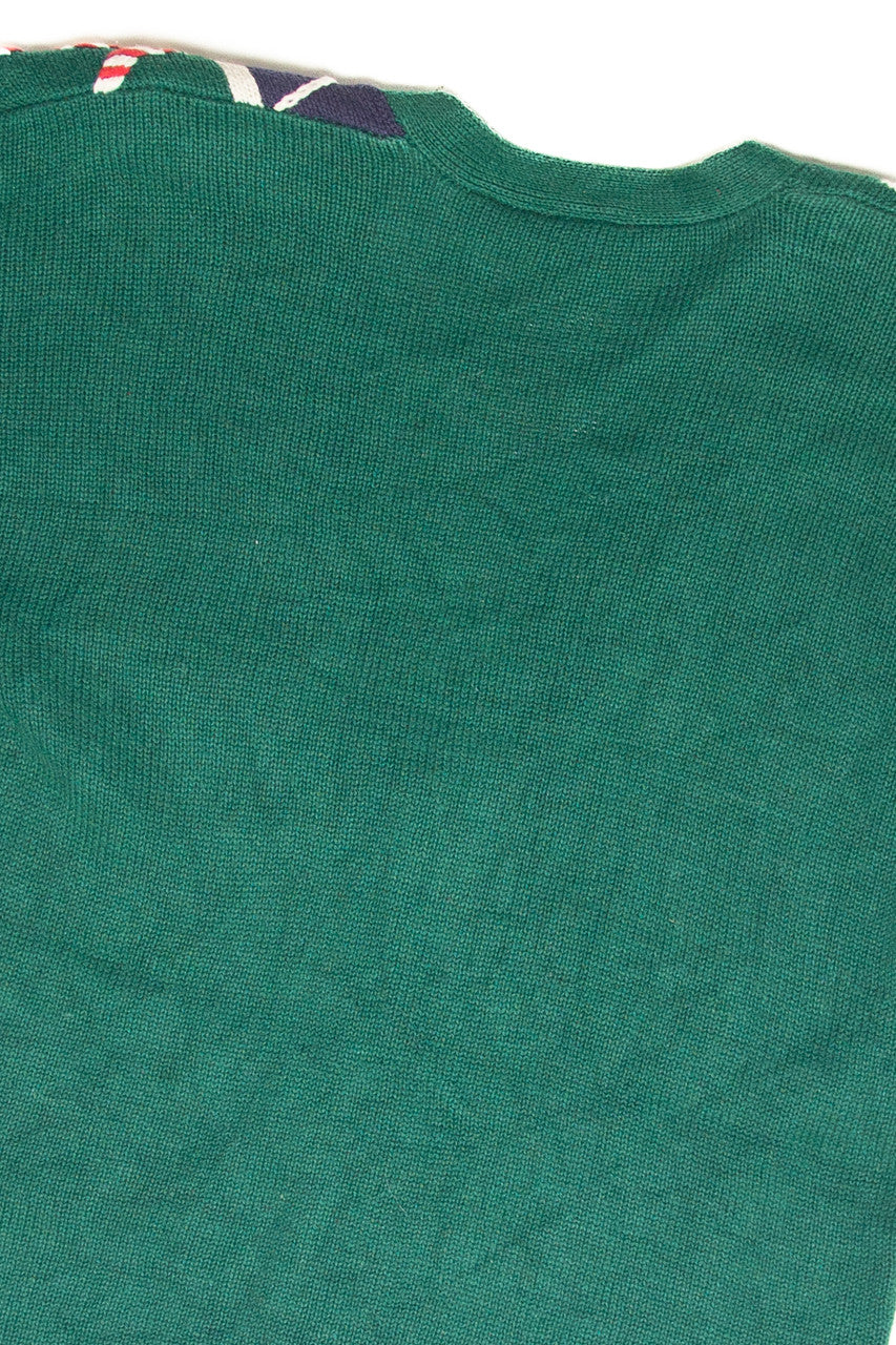 Vintage Green Ugly Christmas Cardigan 61874
