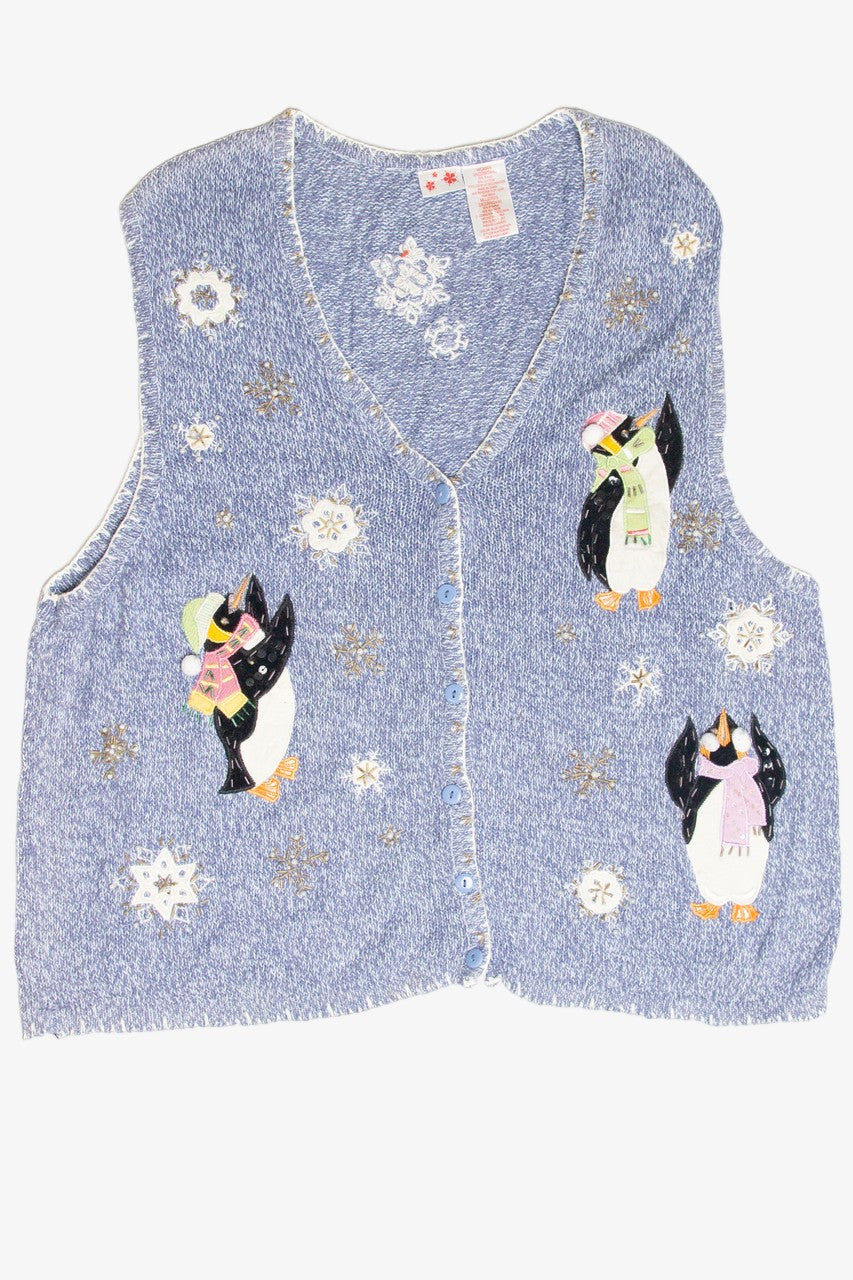 Vintage Blue Ugly Christmas Vest 61877