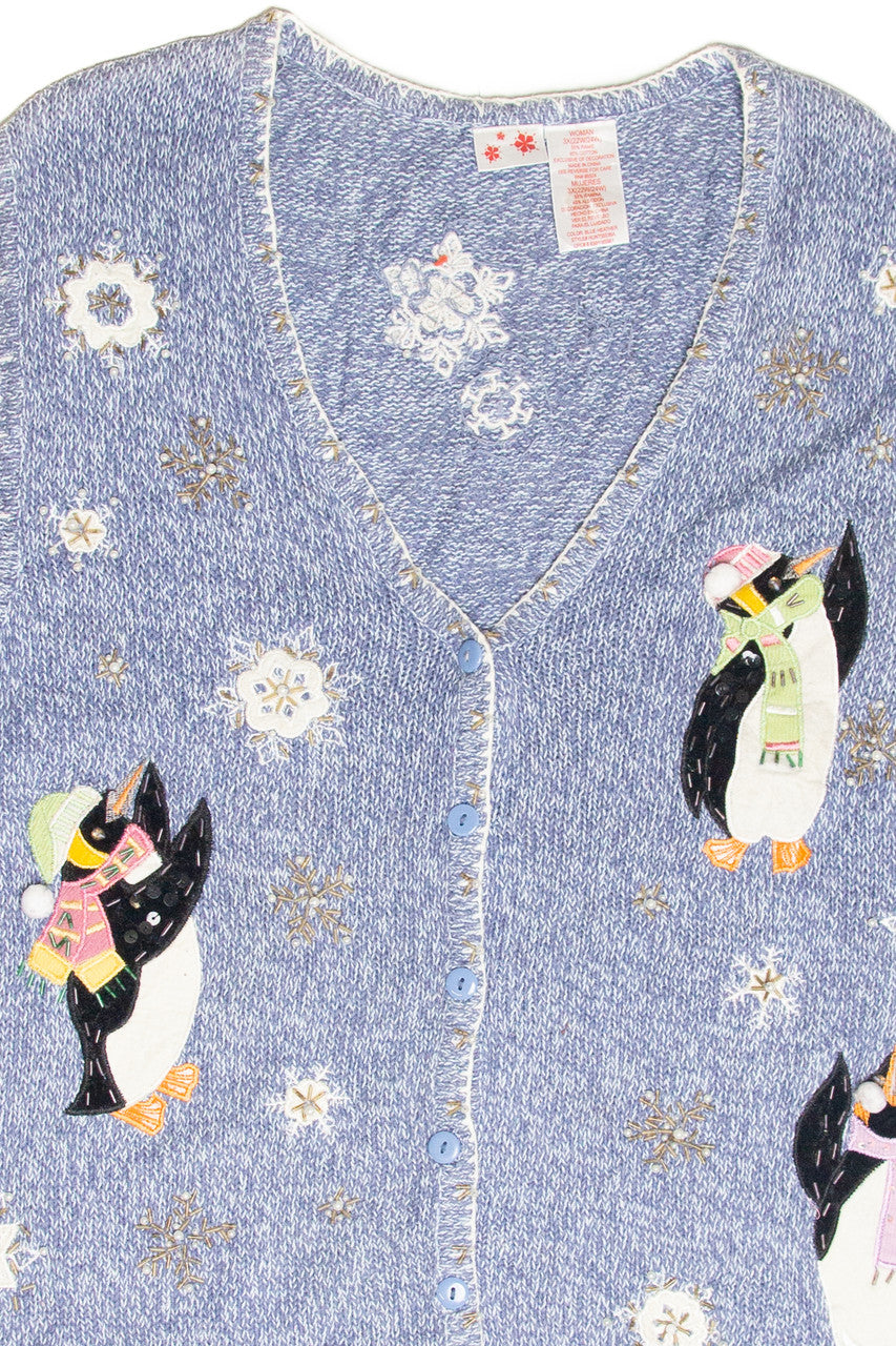 Vintage Blue Ugly Christmas Vest 61877