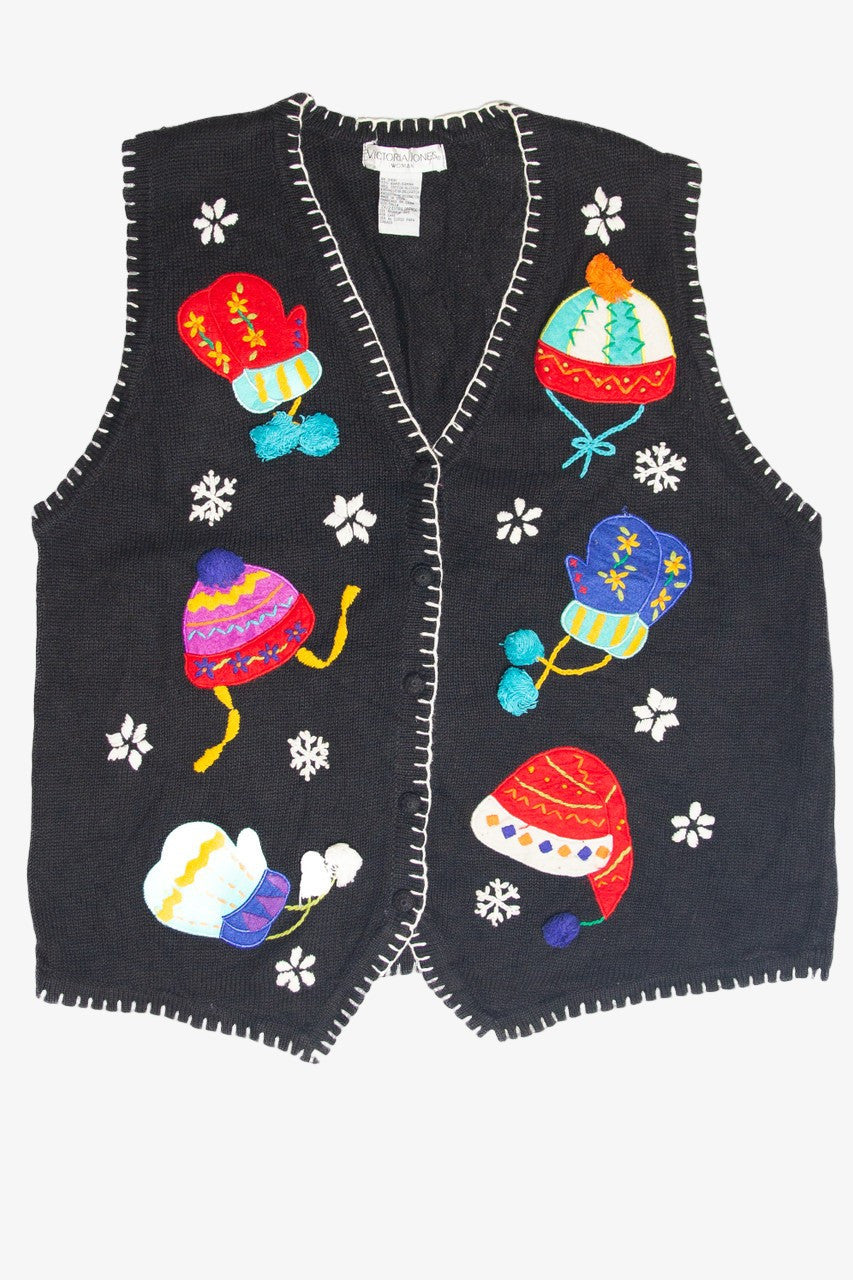 Vintage Black Ugly Christmas Vest 61878