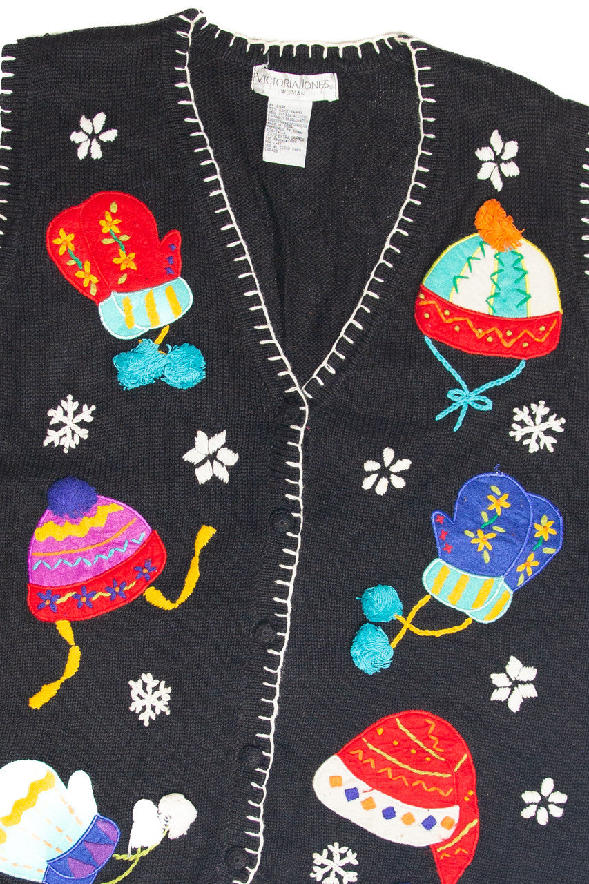 Vintage Black Ugly Christmas Vest 61878