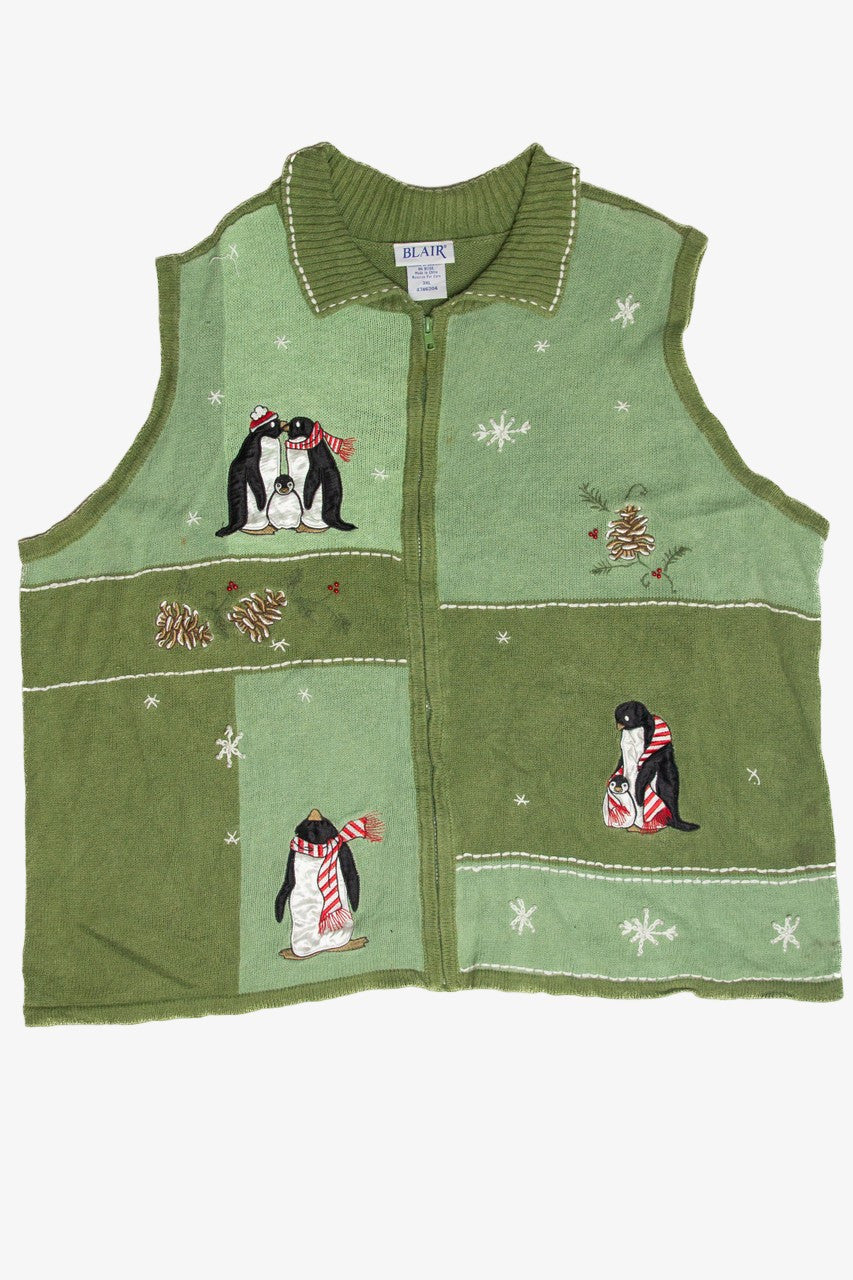 Vintage Green Ugly Christmas Vest 61879