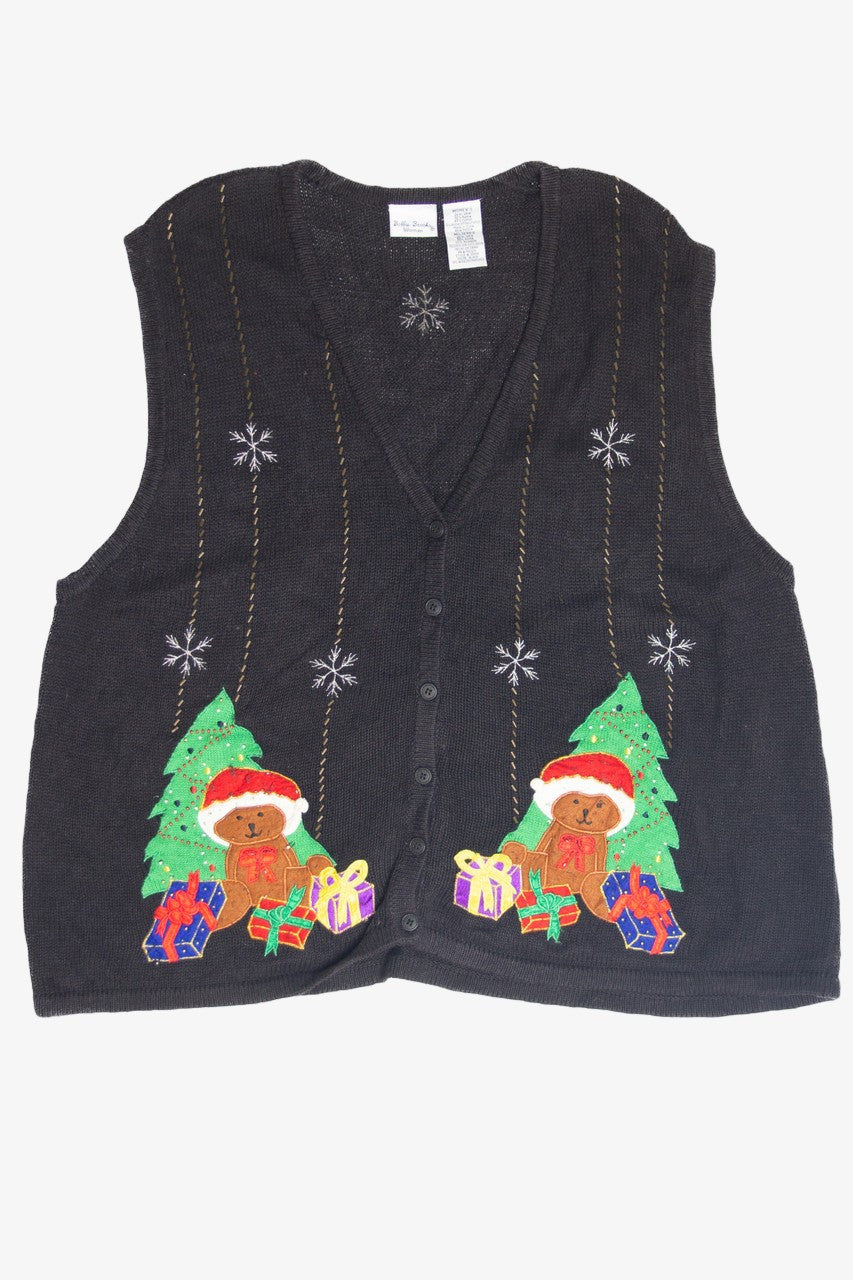 Vintage Black Ugly Christmas Vest 61880