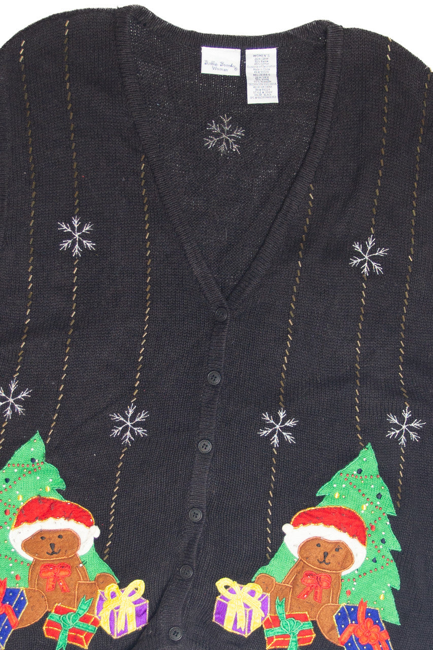 Vintage Black Ugly Christmas Vest 61880