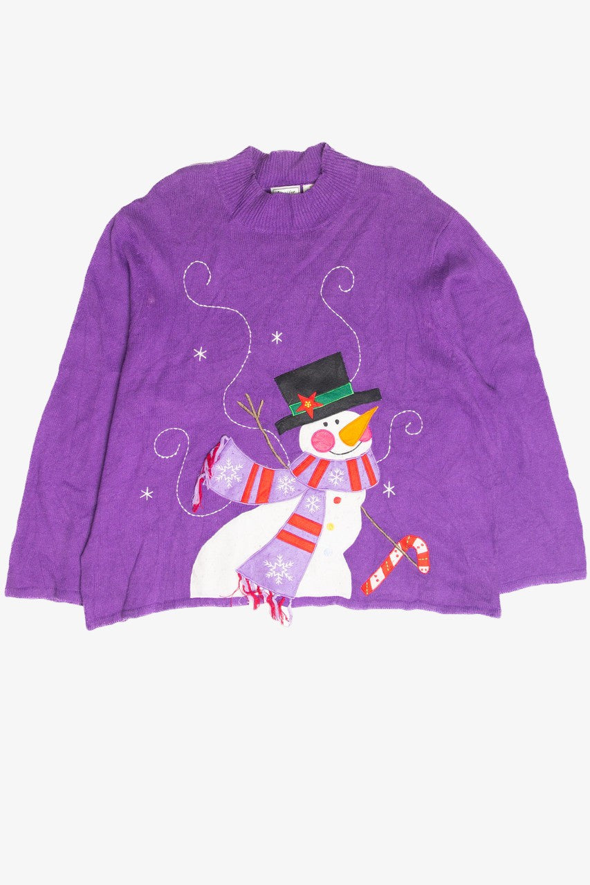 Vintage Purple Ugly Christmas Pullover 61883