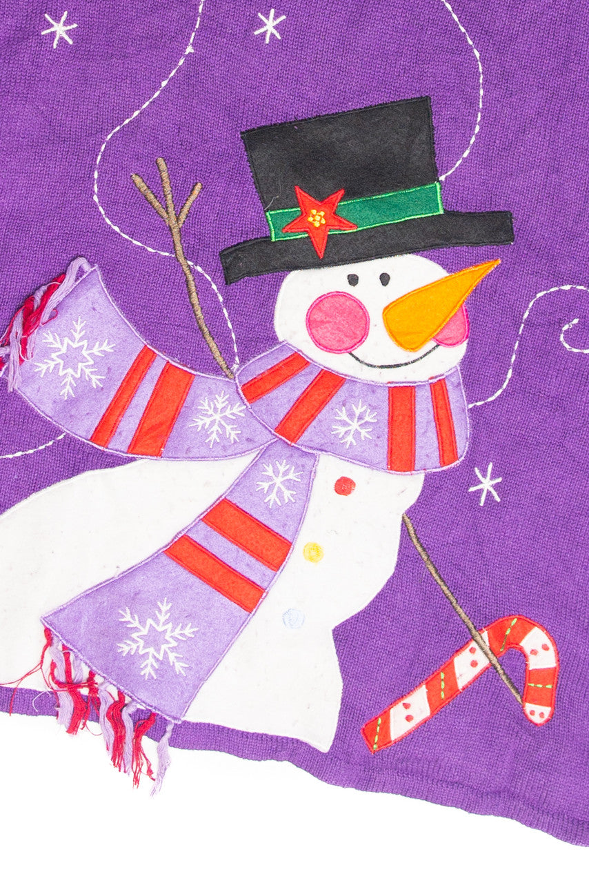 Vintage Purple Ugly Christmas Pullover 61883