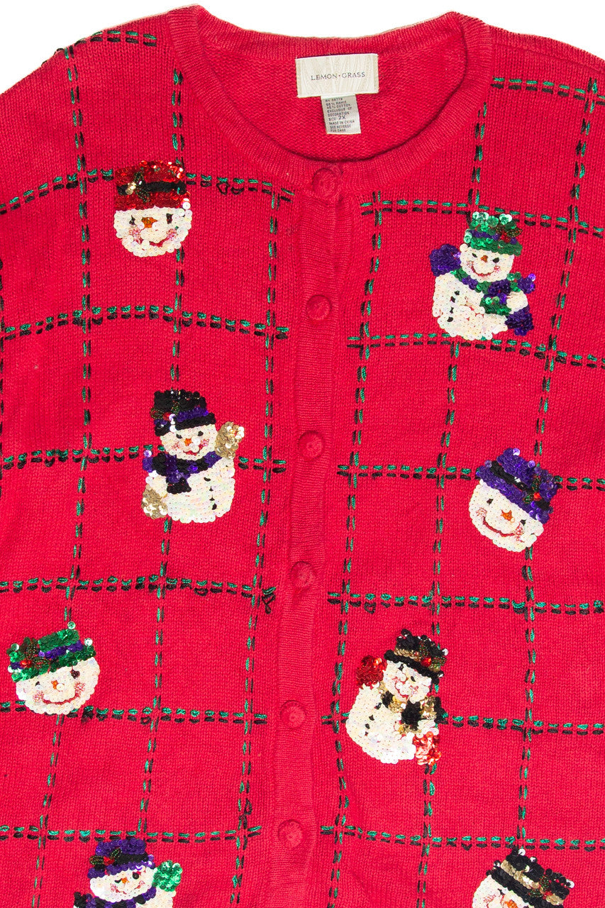 Vintage Red Ugly Christmas Cardigan 61885
