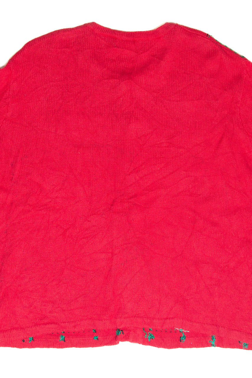 Vintage Red Ugly Christmas Cardigan 61885