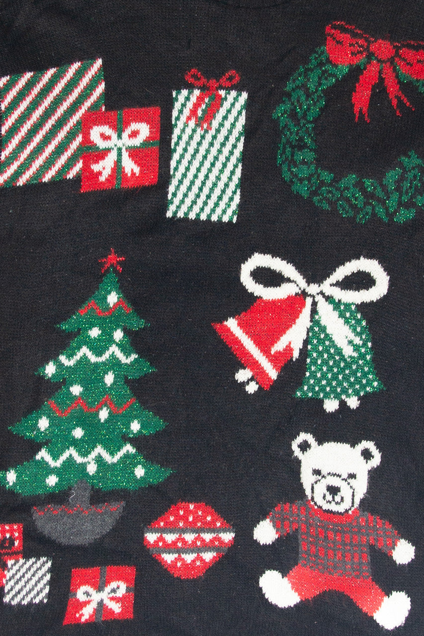 Vintage Black Ugly Christmas Pullover 61890