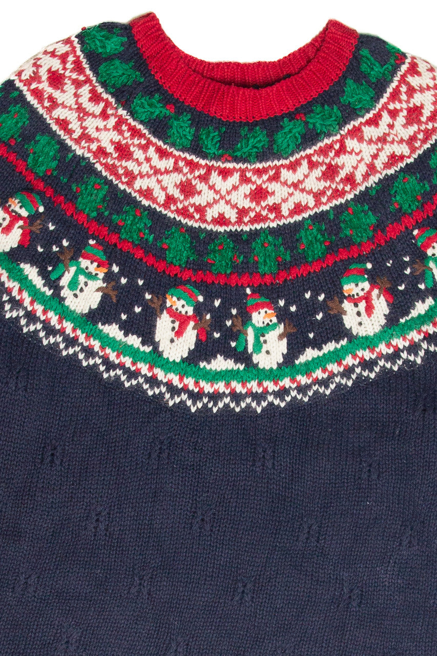 Vintage Blue Ugly Christmas Pullover 61894