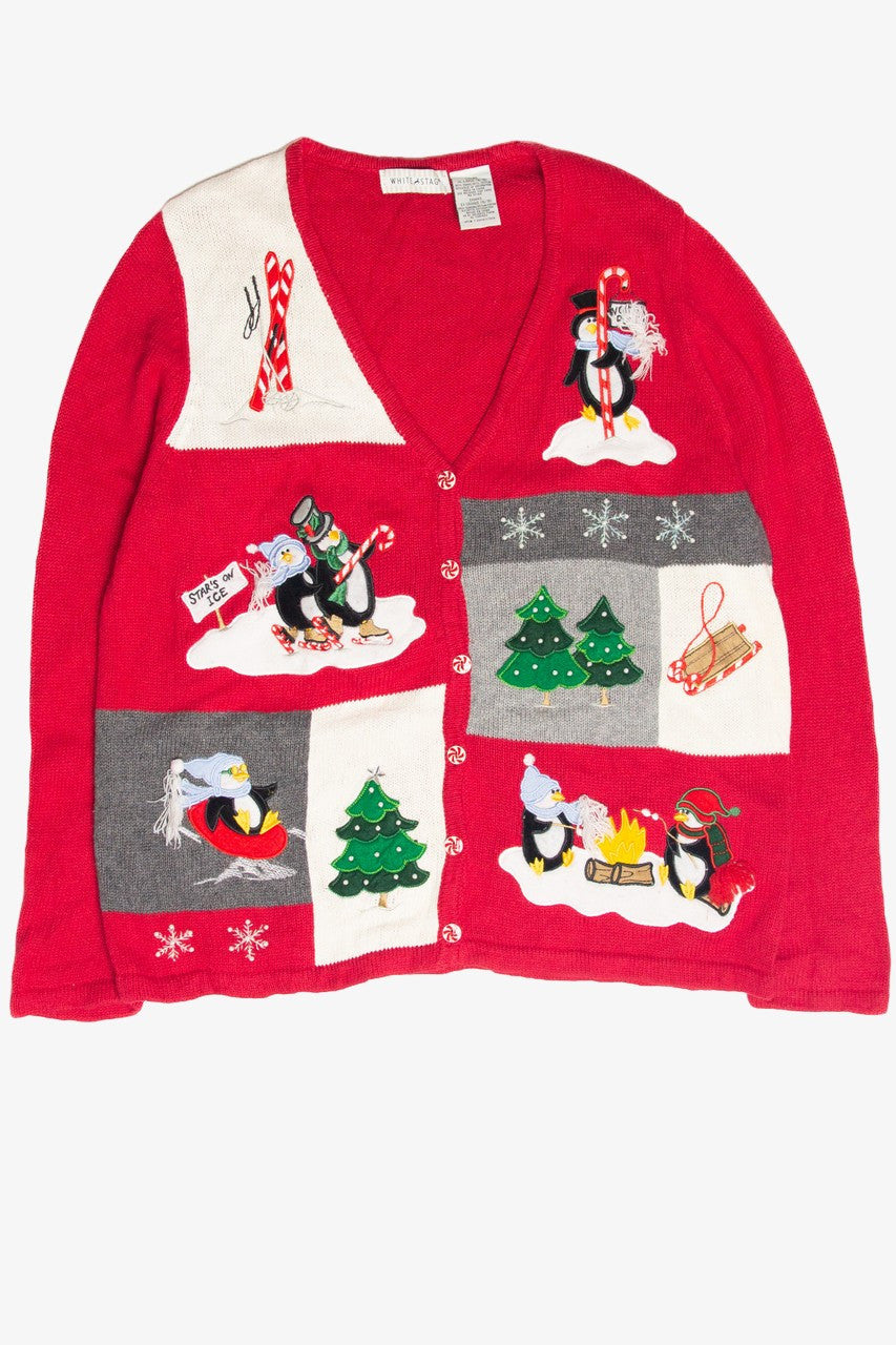 Vintage Red Ugly Christmas Cardigan 61907