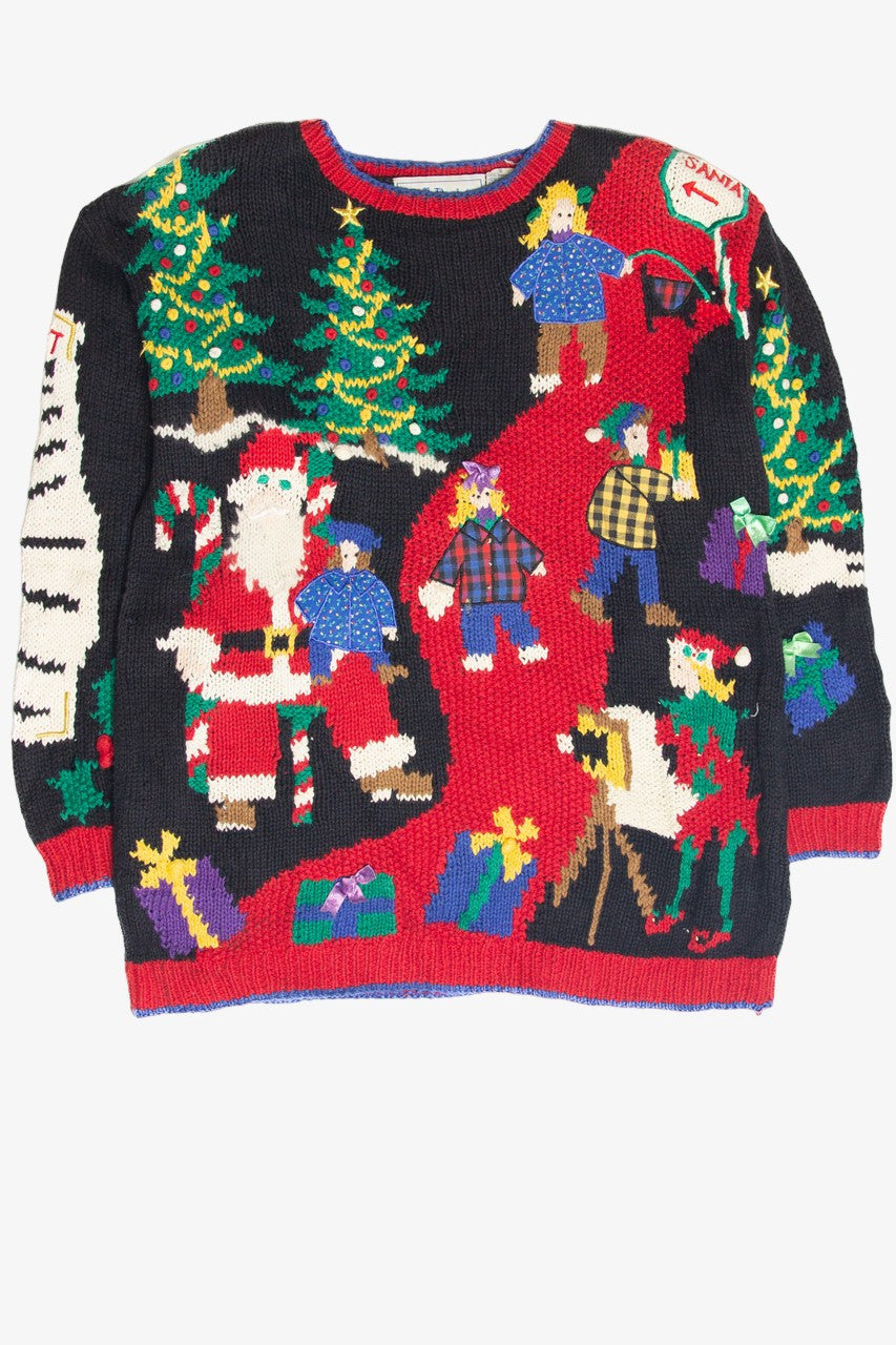 Vintage Black Ugly Christmas Pullover 61910
