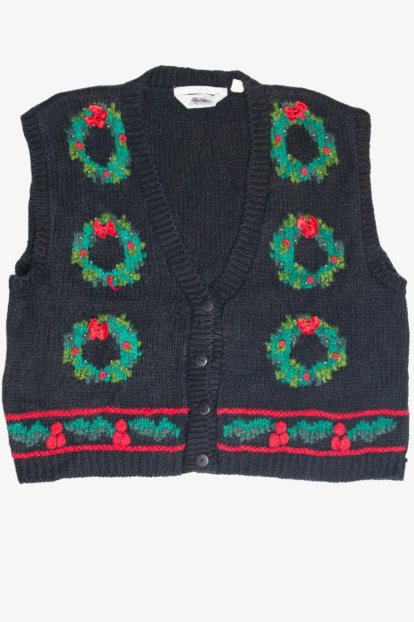 Vintage Black Ugly Christmas Vest 61911