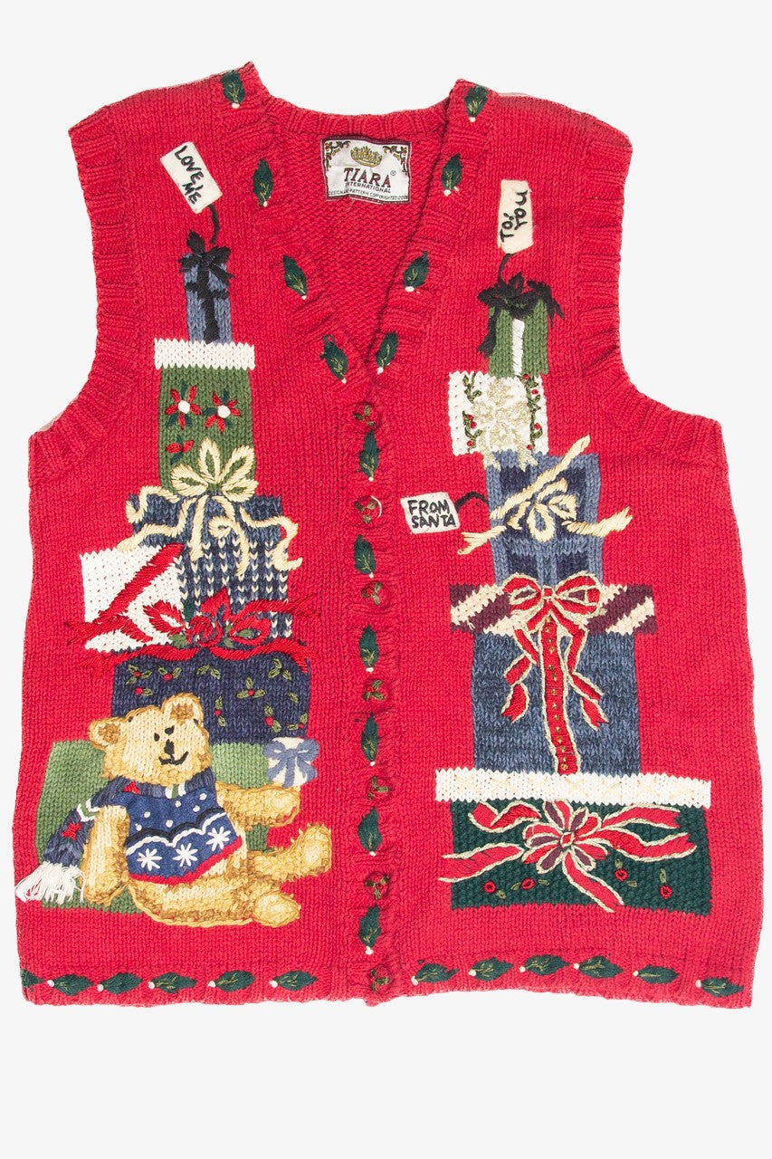 Vintage Red Ugly Christmas Vest 61912