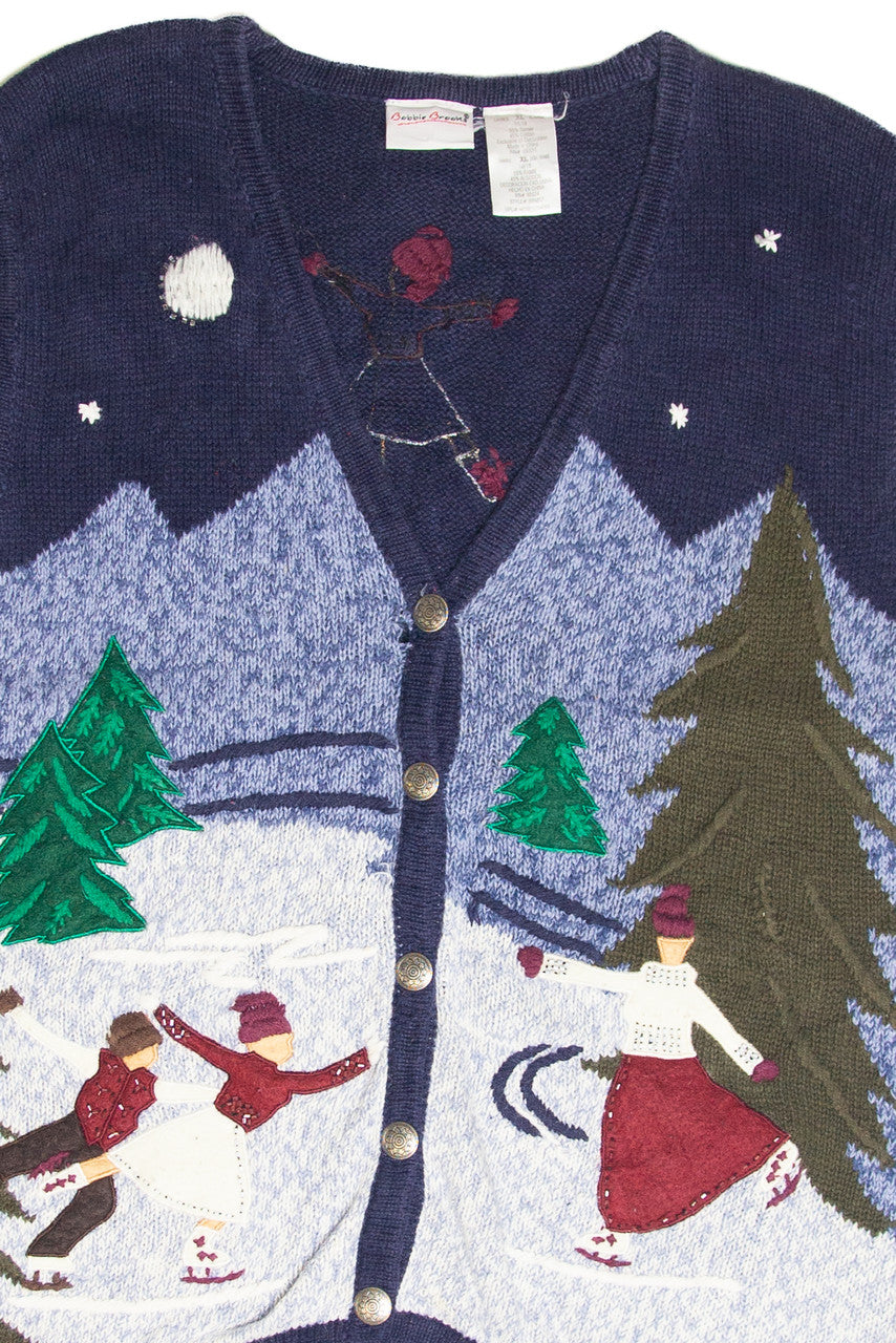 Vintage Blue Ugly Christmas Vest 61916