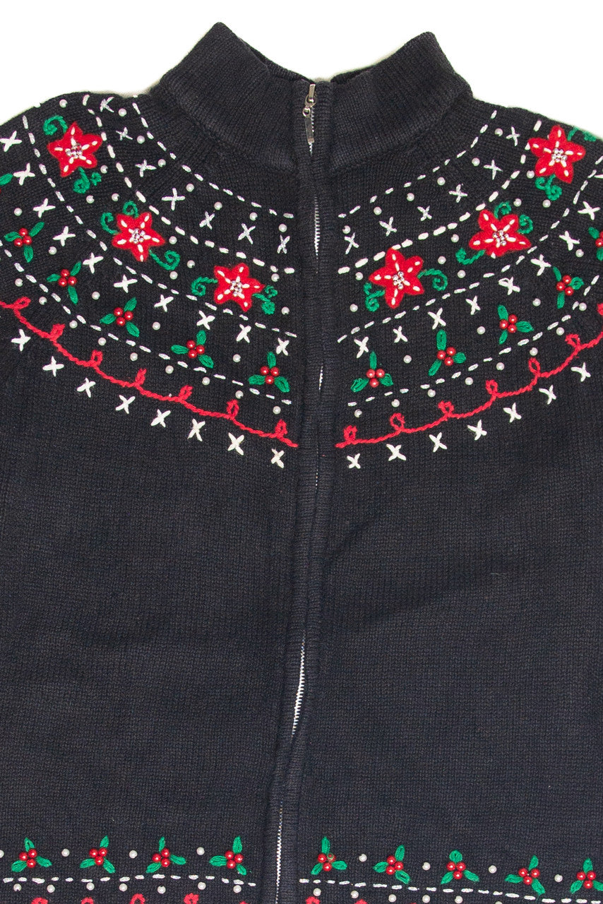 Vintage Black Ugly Christmas Cardigan 61918