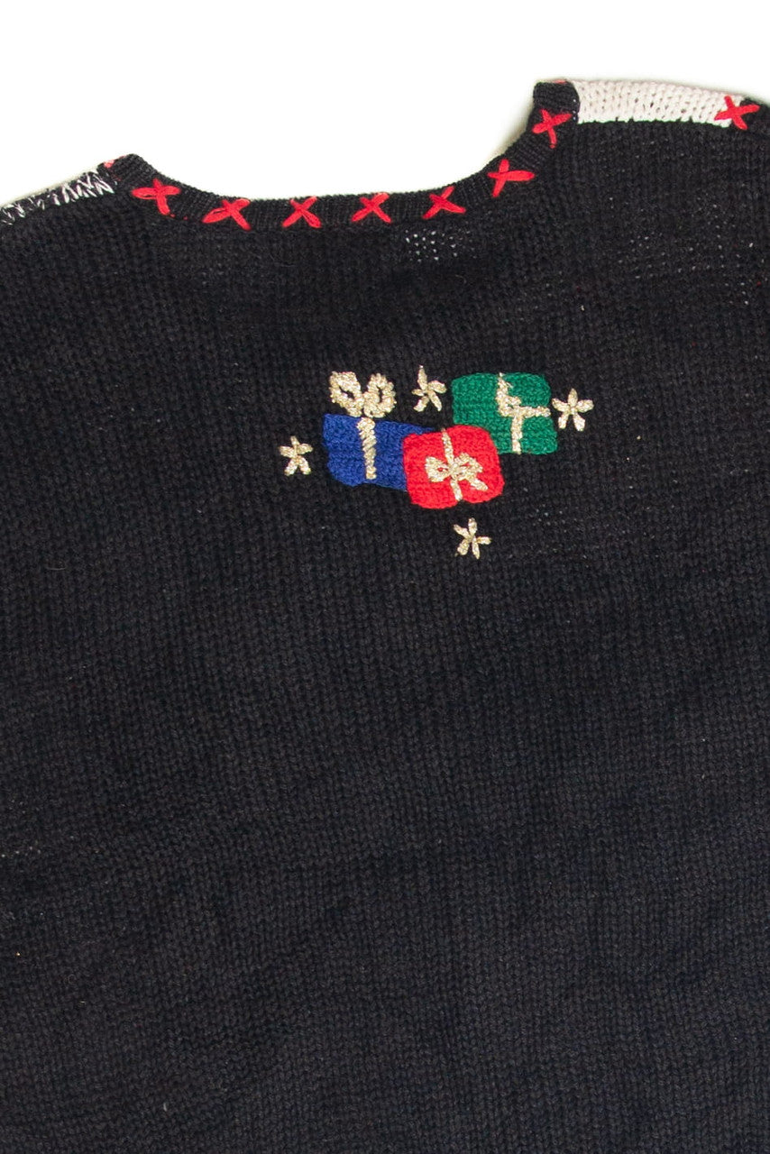 Vintage Black Ugly Christmas Cardigan 61920