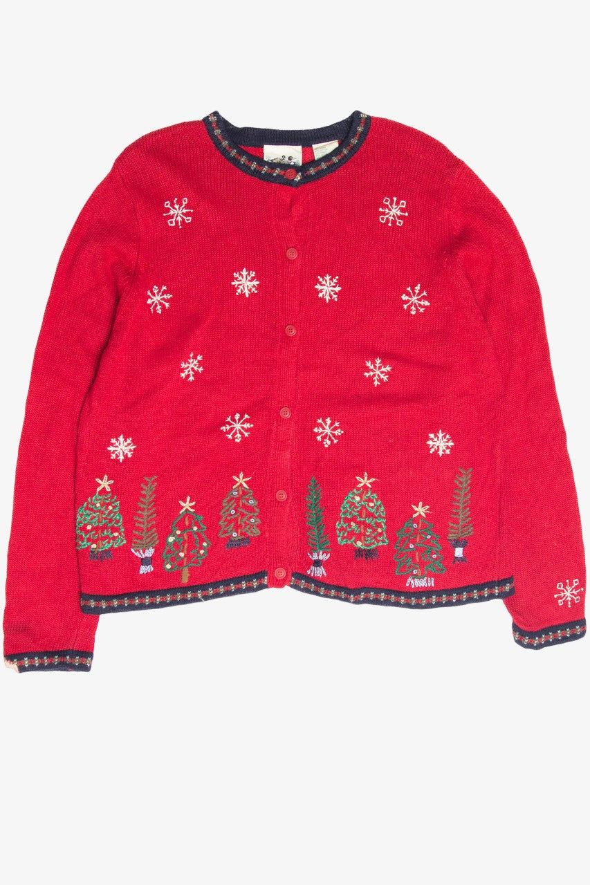 Vintage Red Ugly Christmas Cardigan 61924