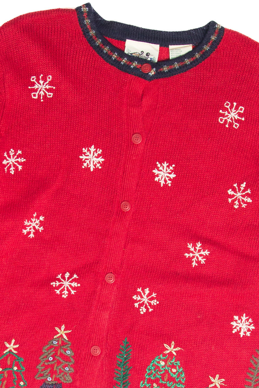 Vintage Red Ugly Christmas Cardigan 61924