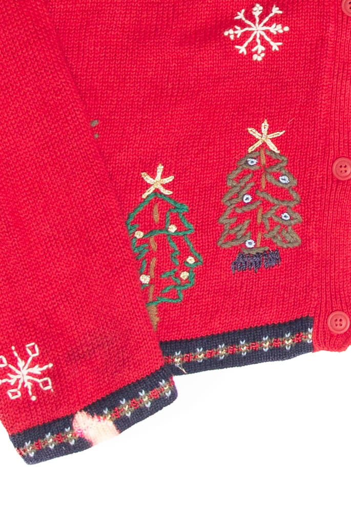 Vintage Red Ugly Christmas Cardigan 61924