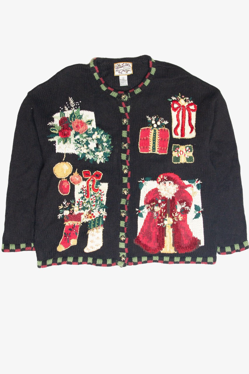 Vintage Black Ugly Christmas Cardigan 61927