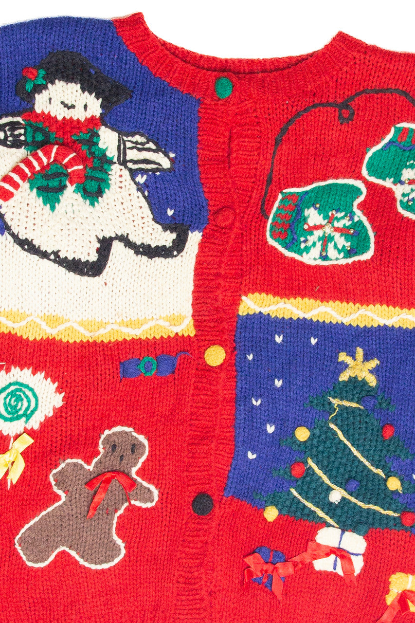 Vintage Red Ugly Christmas Cardigan 61928