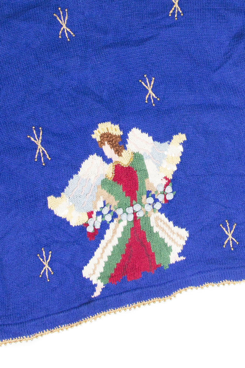 Vintage Blue Ugly Christmas Cardigan 61935