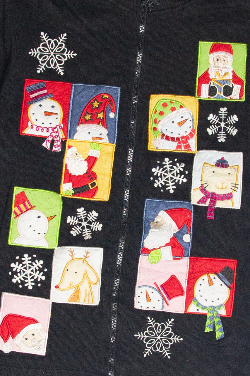 Vintage Black Ugly Christmas Cardigan 61936