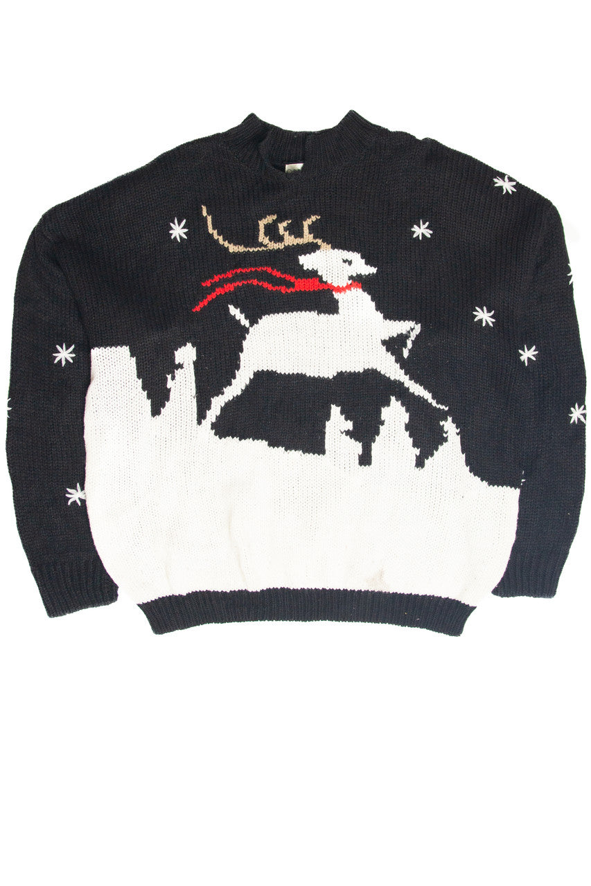 Vintage Black Ugly Christmas Pullover 61942