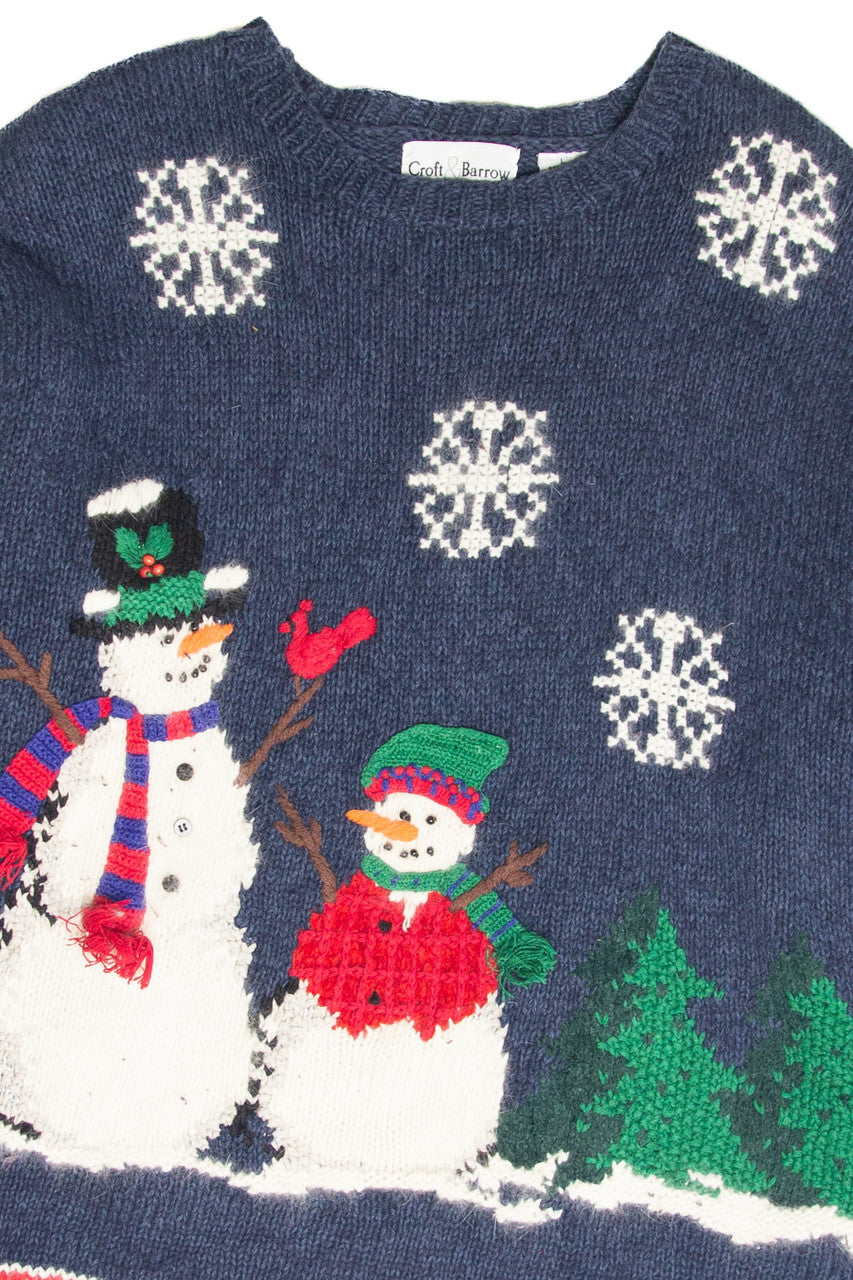 Vintage Blue Ugly Christmas Pullover 61945