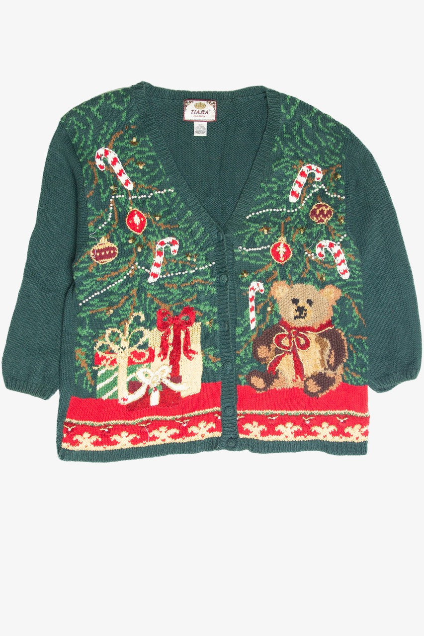 Vintage Green Ugly Christmas Cardigan 61948