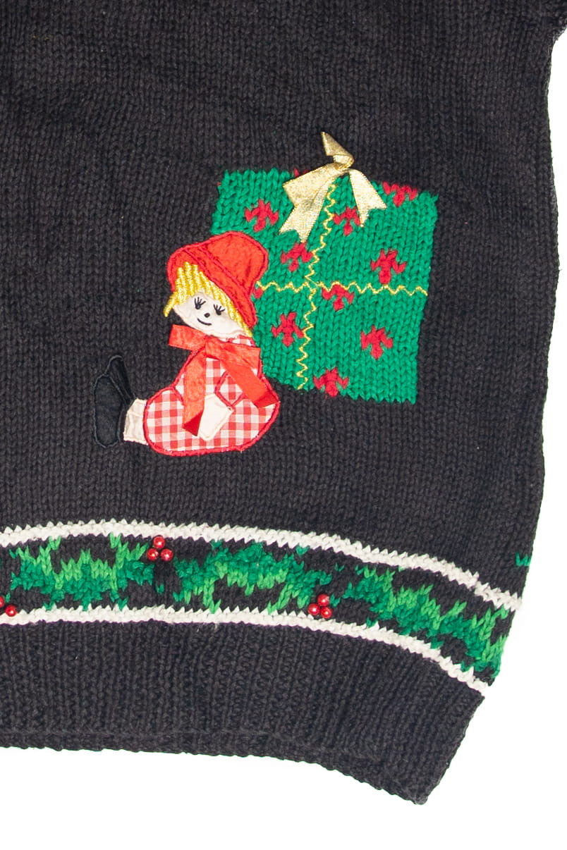 Vintage Black Ugly Christmas Pullover 61951